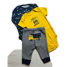 Baby Boy 3 month 3-piece Truck Set Pants One ...