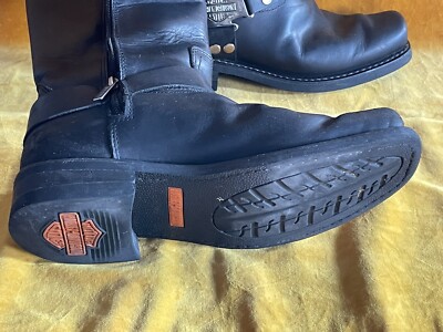 Harley Davidson Mens 10.5 Iroquois HI Zip Motorcycle Boots Harness