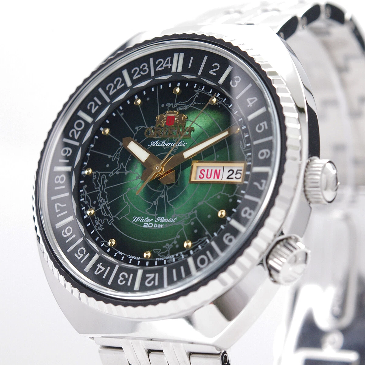 ORIENT RN-AA0E02E REVIVAL World Map Mechanical Automatic Watch
