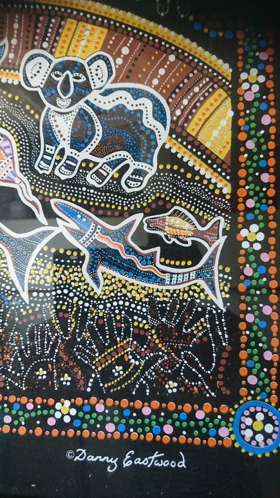 Danny Eastwood Australian Aboriginal Art Animals & Fish From Rainbow  Serpent | eBay