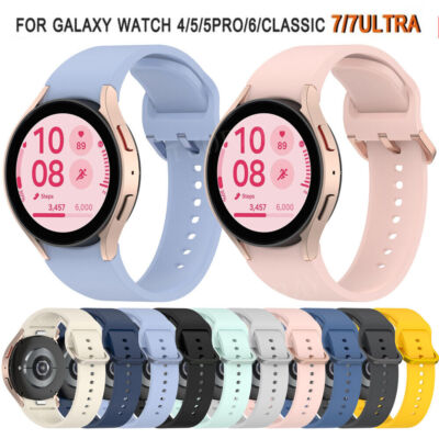 Silikon Armband Für Samsung Galaxy Watch 7 6 5 4 40 44mm FE 6 4 Classic 42 47mm