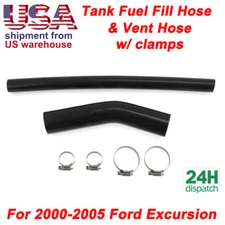 For 2000-2005 Ford Excursion Gas Tank Fill & Vent Hoses w/ clamps Gas or Diesel