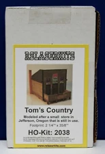 RS Laser Kits 2038 HO 24' Tom's Country Store Jefferson Oregon Craftsman Kit NIB