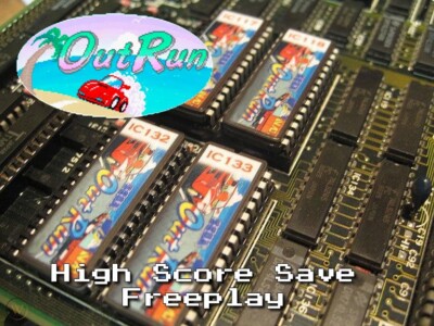 OutRun high score save kit with freeplay