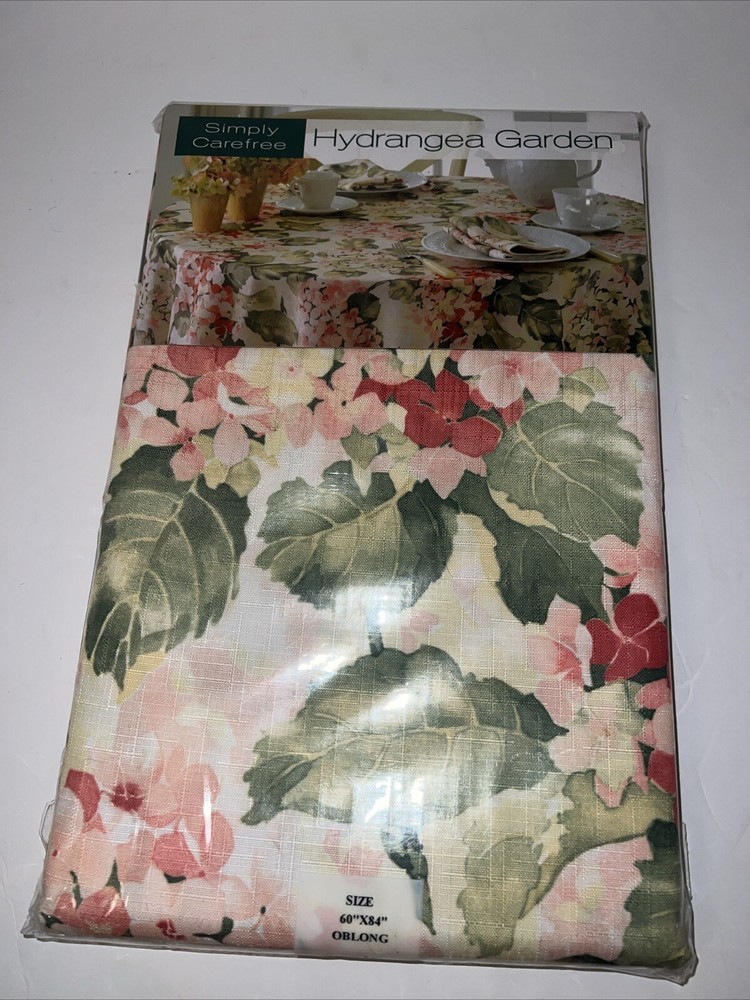 Bardwil Hydrangea Garden Floral 60x84 Oblong New