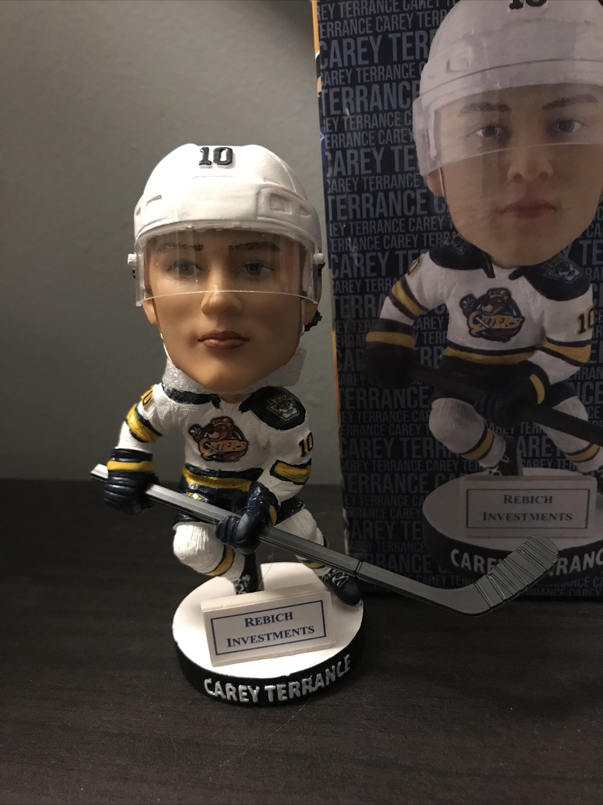 NEW CAREY TERRANCE Erie Otters Bobblehead SGA 1/1500 HOCKEY OHL BOBBLE