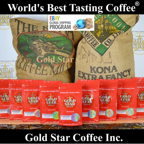 World's Best Coffee - 10 lb Hawaiian Hawaii Kona - 100% Pure - Global Shipping