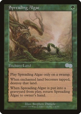 4x Spreading Algae - LP - Urza's Saga Block - SPARROW MAGIC mtg