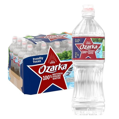 #ad Ozarka 100% Natural Spring Water 16.9 fl. oz. 40 pk. $20.00