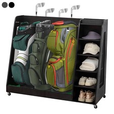 Heavy Duty Golf Bag Storage Rack Wooden Golf Bag Organizer Stand for Garage Home