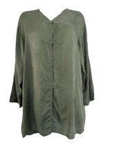 Vintage Victoria s Secret Gold Label Silk Paisley Sleep Shirt Lounge Tunic Small