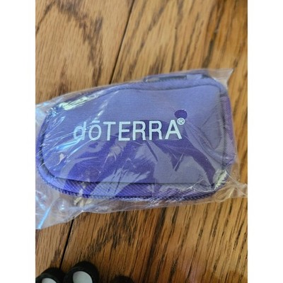 doTERRA Essential Oil Travel Kit Unisex Purple Case Glass Vials Roller Bottles
