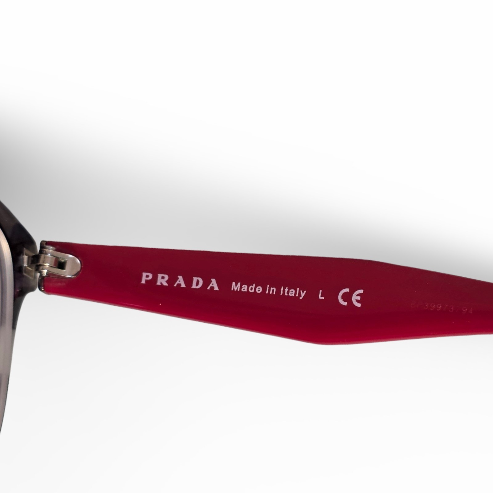 PRADA Heritage VPR 12T Cat Eye Eyeglasses Grey Marble & Red 51-17-140 w/ Case thumbnail 20