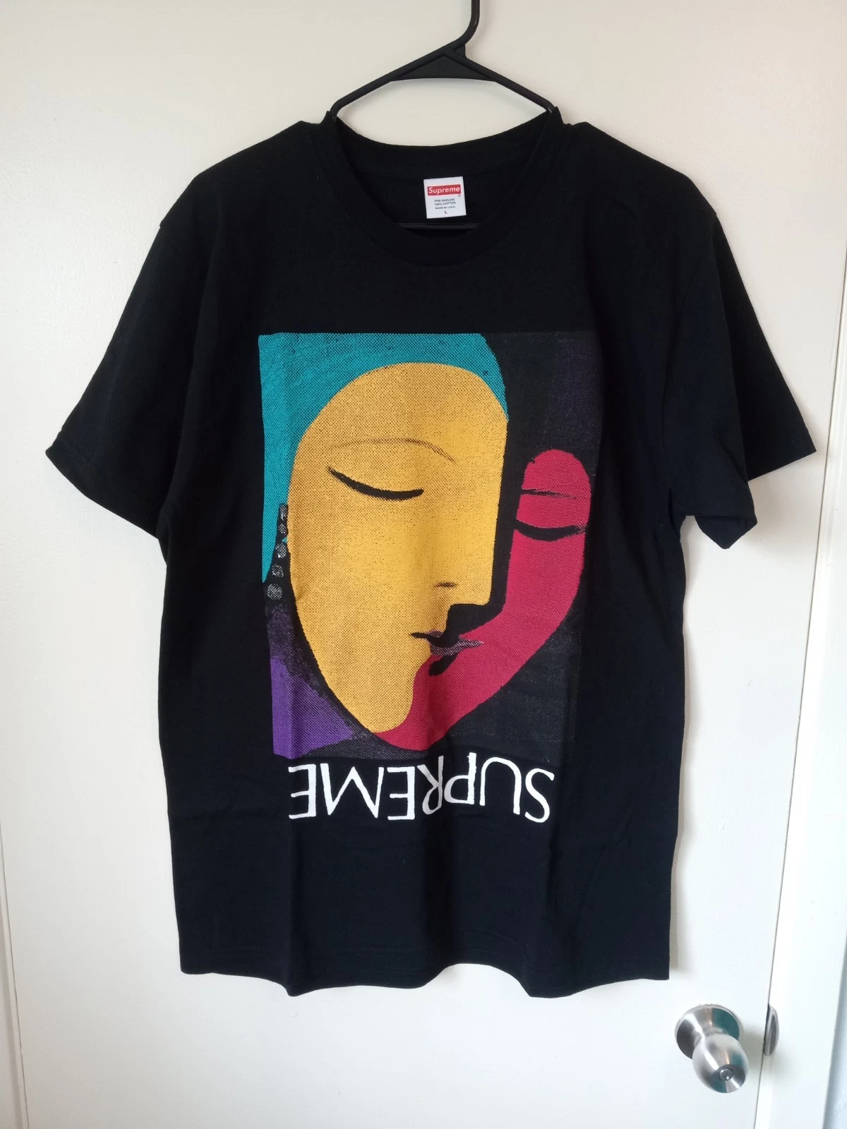 T shirt abstrait suprême taille L SS17