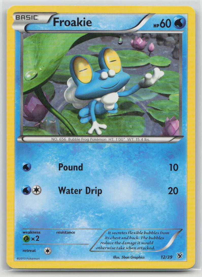 Froakie 12/39 Kalos Starter Set Pokemon Moderately Played