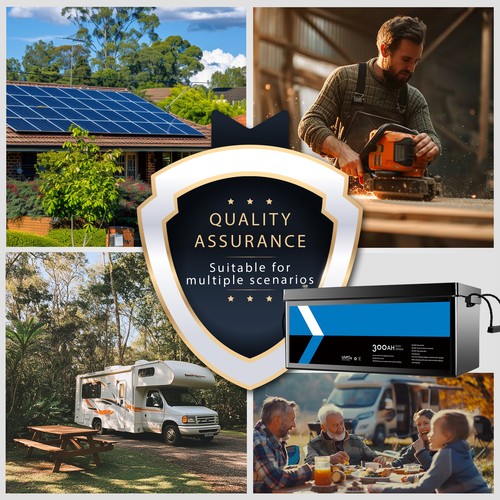 12V 300Ah LiFePO4 Battery BMS RV Camper Van Boat Solar Emergency Power Backup AU - Picture 12 of 12