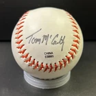 Tom McCarthy IP Autographed Baseball Phillies Play by Play Announcer SEE DESC