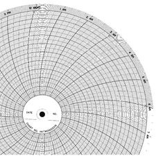 GRAPHIC CONTROLS CLH HKTW0100S016 Circular Paper Chart, 24 hr, 100 pkg 5MDW4