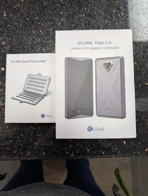 Ellipal Titan 2.0 4'' Crypto Cold Wallet Air-gapped + Seed Phrase Steel 