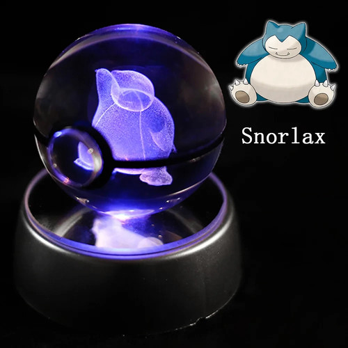 Pokemon Sfera di cristallo 3D Lampada luce notturna Pokeball regalo compleanno!! - Photo 17/50