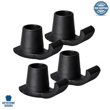 4 Pack Universal Walker Ski Glides for Seniors - Durable Plastic, Smooth Move...