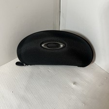 Oakley Sunglass Case Only Black Clam Shell Zip Around 7 x 3 Pre-Owned