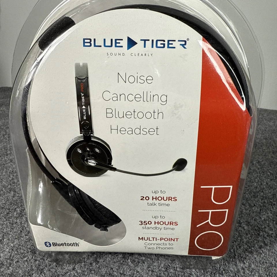 Blue Tiger Pro Blue Headset Noise Cancelling Bluetooth Drive Series New - Image 2 of 4