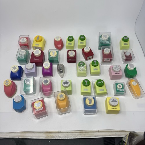 ⭐️Lot Of 35 Paper Punch Craft⭐️Marvy Uchida, Carl, Fiskers, More⭐️Crafting⭐️