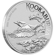 2026 Australia Kookaburra Silver Coin Bullion Coin 1 oz BU 84.34 per troy oz