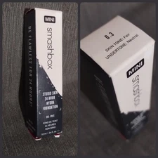 MINI Smashbox Studio Skin 24 Hour Hydra Foundation .35oz #0.3 Fair/Neutral ~NEW!