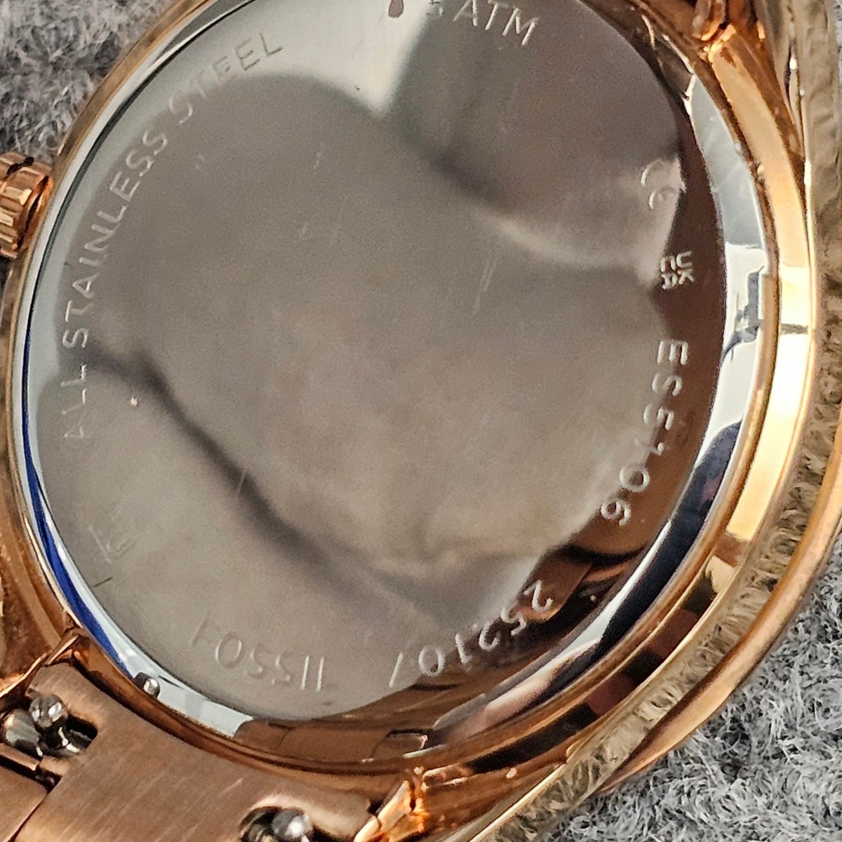 Fossil Women Stella Sport Watch ES5106 Rose Gold Tone Glitz Bezel 37mm Rose Gold Fossil Stella Women main image 3