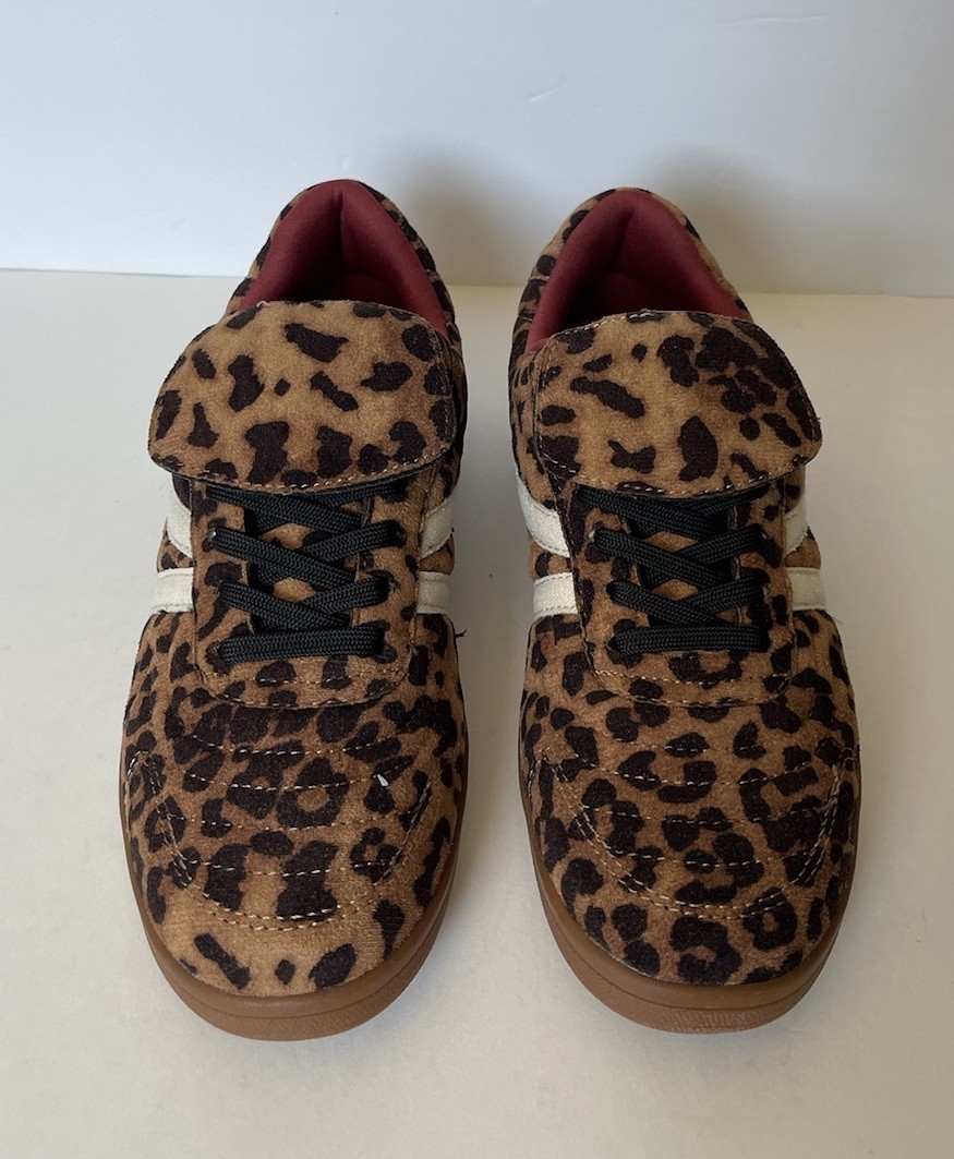 Zapatillas bajas STEVE MADDEN Madrid Leopardo Lengua Larga Mujer’s Talla 7