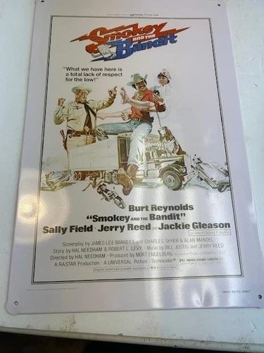 Tin Sign Smokey and The Bandit Movie Burt Reynolds