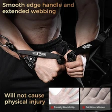 Upgraded Heavy Duty Exercise Handles, Cable Machine Attachments Resistance Ba...