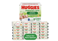 Huggies Natural Care Sensitive Baby Wipes Unscented 24 Packs 1344 Count