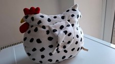 Large Chicken Plush Toy Weight Farmyard Barn Decorative Polka Dot Soft Toy