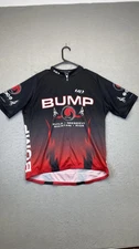 Louis Garneau Cycling Jersey Mens Medium Black Red BUMP IMBA Short Sleeve Bike