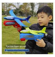 Kids Foam Catapult Glider Planes Outdoor Flying Toys Parent-Child Fun