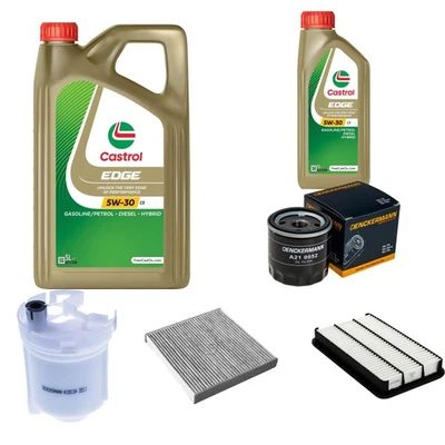 DENCKERMANN Inspection Set 6L CASTROL EDGE 5W-30 C3 Pour Lexus RX 300 AWD - Photo 1/4