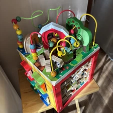 Battat Activity Cube Farm Theme Educational Wooden Toys Toddlers & Kids 1 Year +