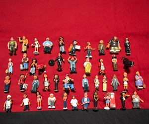 The Simpsons Mixed Lot 44 Miniature Plastic Character Figures Fat Tony