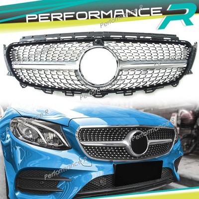 Diamant Kühlergrill Front Grill Silber für Mercedes Benz W213 S213 A238 C238