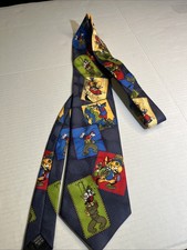 Disney Men's Tie Goofy 100 Polyester Made In Korea