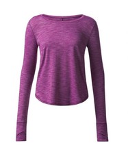 Lululemon On The Run Long Sleeve Heathered Ch...