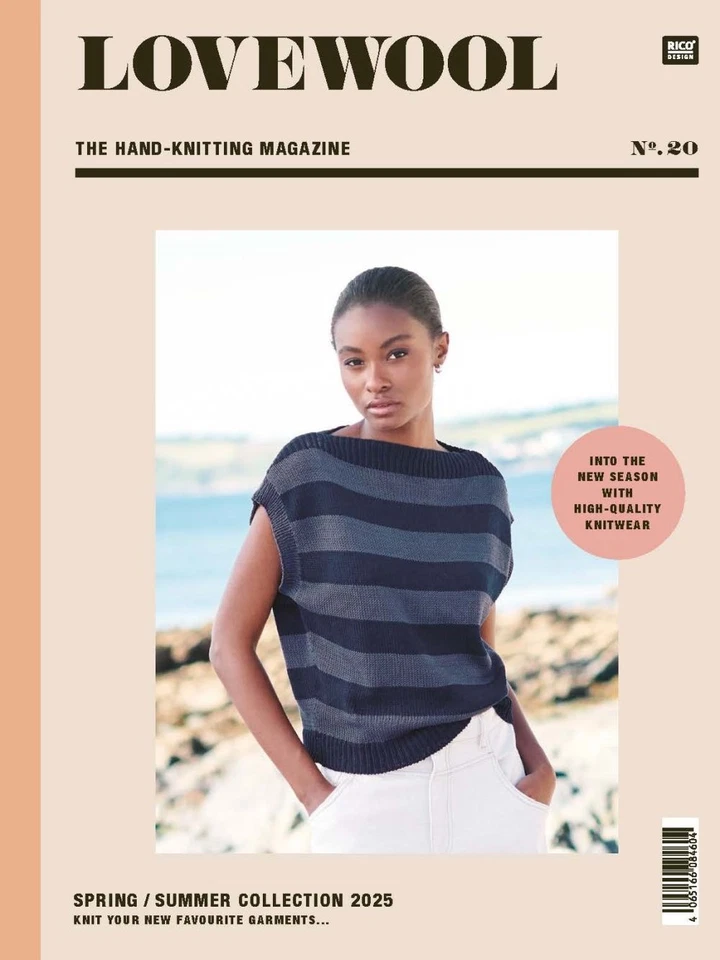 RICO DESIGN Spring/Summer Knitting and Crochet Pattern Book - Rico Lovewool No.20