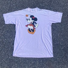 Vtg 1980s Minnie Mouse Disney Character Fashions Light Purple Pink T Shirt 3XL