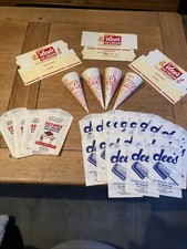 VINTAGE ICE CREAM BAGS ,CONES ,BOXES DEE?S ,BROWNIE ,HONEY ROLL  BUNDLE