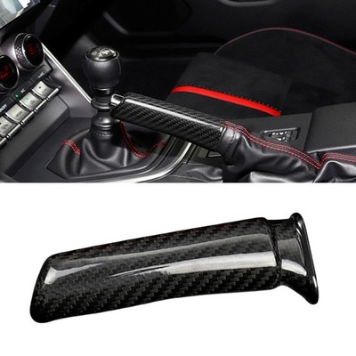 Black Carbon Fiber Hand Brake Cover For Subaru BRZ Toyota GR86 2021-2023 2022