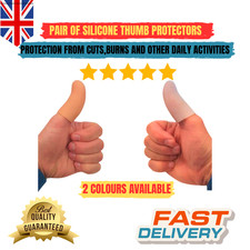 Up 4 x Thumb Finger Gel Silicone Protector Cover Toe Protectors Cap Corrector