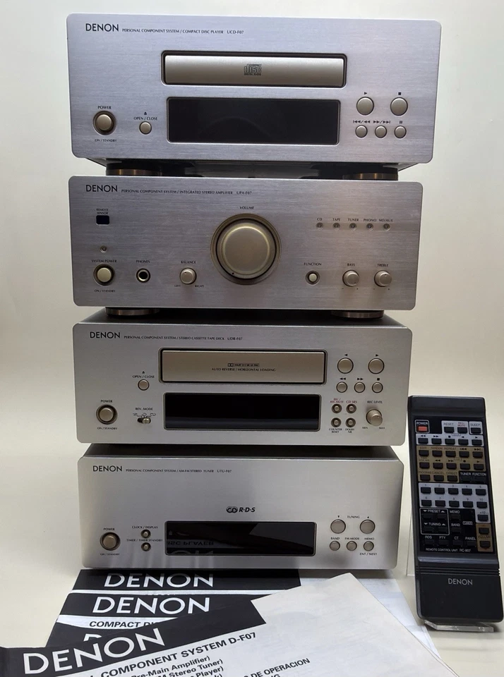 SUPERBE CHAINE HIFI HAUT DE GAMME DENON UPA-F07 UTU-F07 UCD-F07 UDR-FP7 GOLD - Photo 2/4